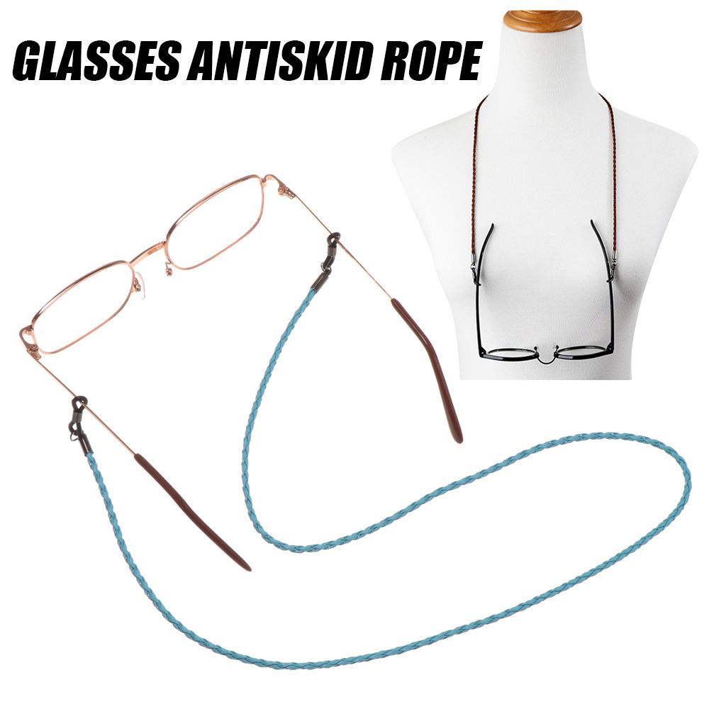 Dây Đeo Mắt Kính Bằng Da Chống Trượt Siêu Nhẹ Màu Sắc Thời Trang