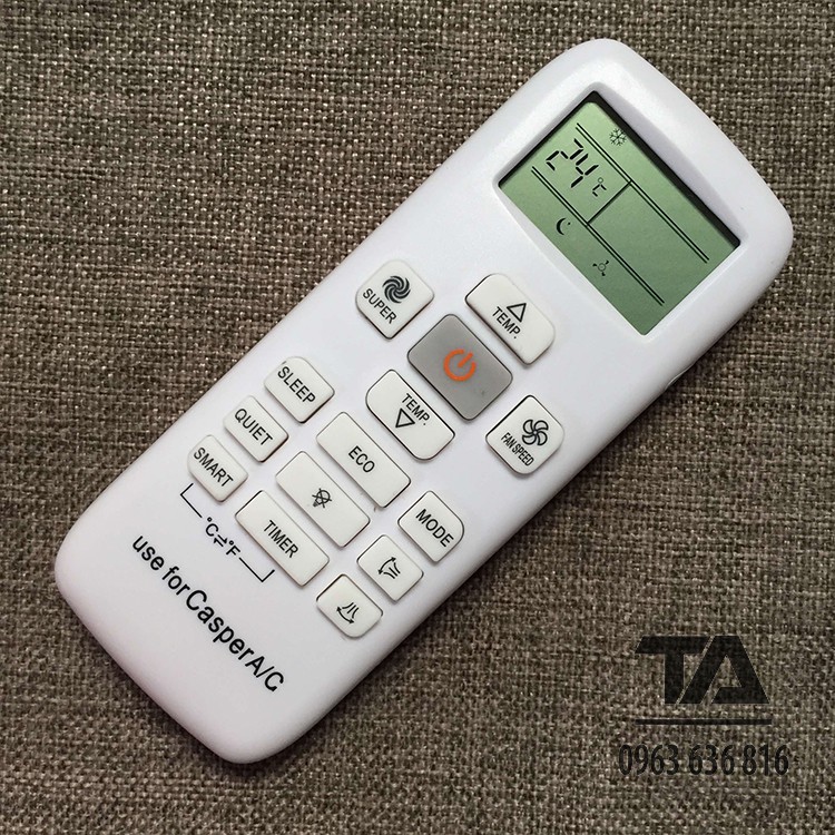 Điều khiển điều hòa Casper┃Remote máy lạnh Casper