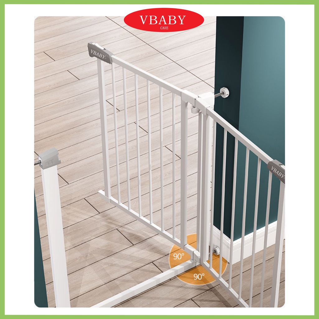 Thanh Chắn Cửa Chắn Cầu Thang VBABY bản LUXURY NT02 - Đạt chuẩn Châu Âu