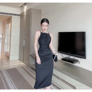  [BBSTORE'S] Đầm Hai Dây Body Nhún -TK480
