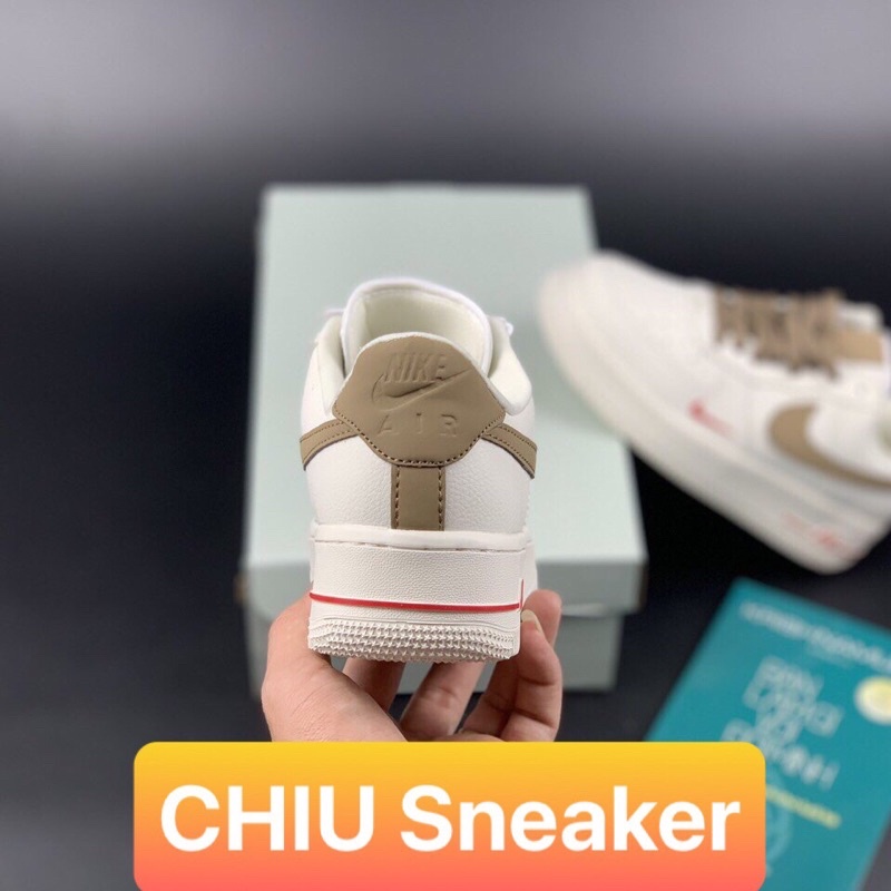 Giày thể thao Sneaker Air Force 1 Vệt Nâu Phiên bản SC - giay AF1 vệt nâu