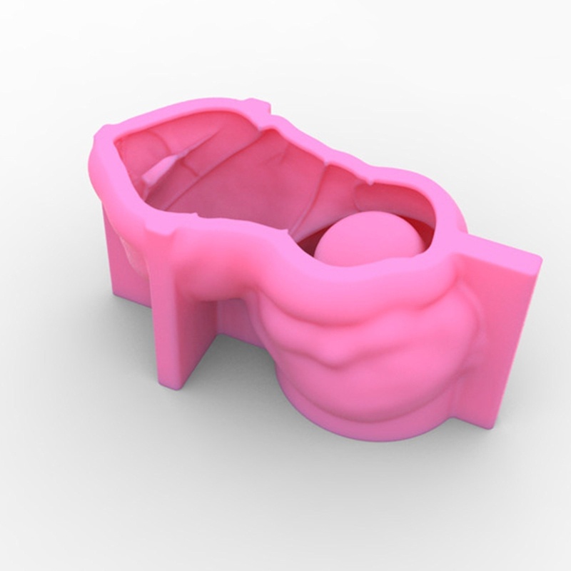 Khuôn Silicone Làm Chậu Cây Mọng Nước Hình Bé Gái Dễ Thương Cho Người Lớn