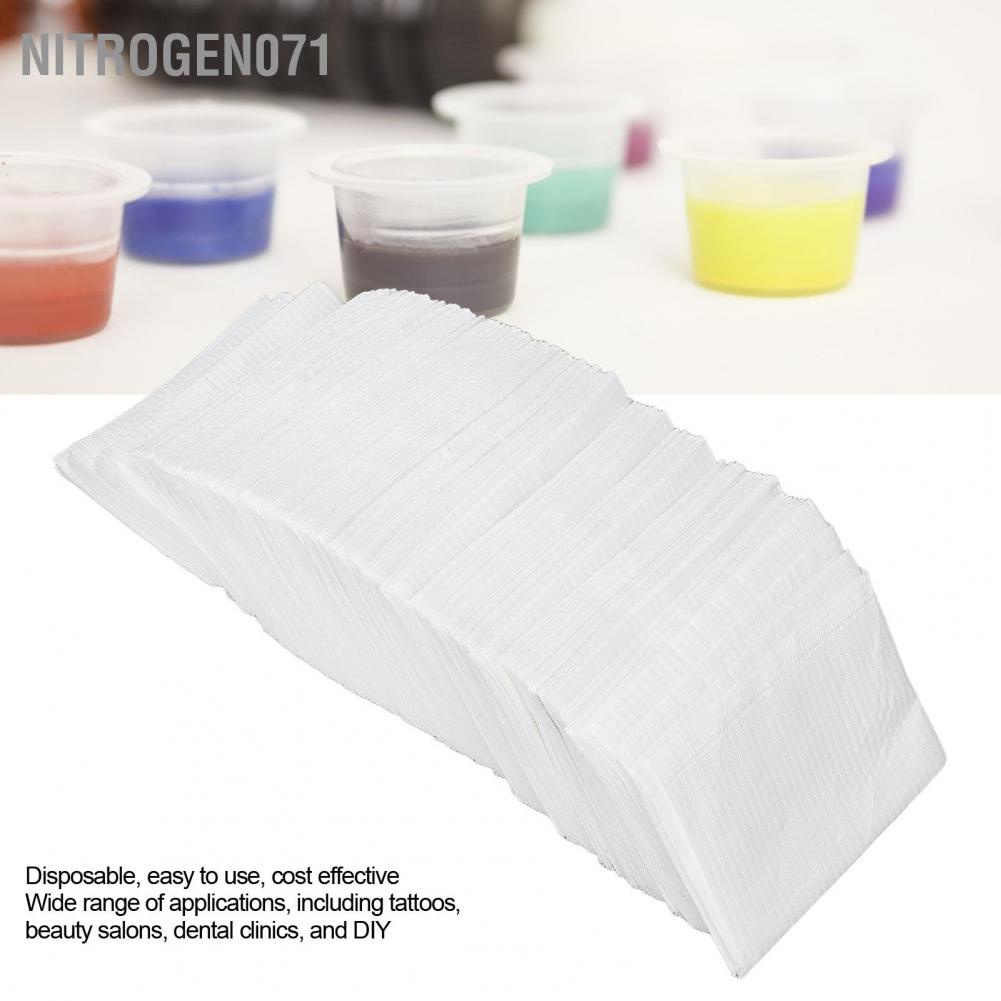 Nitrogen071 125 chiếc / gói Khăn lau làm sạch hình xăm dùng một lần không thấm nước Sơn móng tay trải bàn Xuyên Yếm Tấm