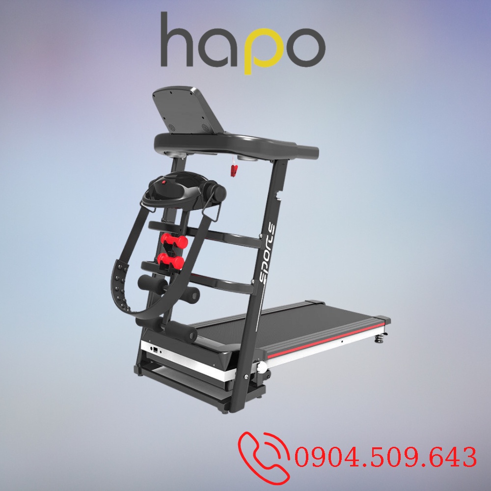 Máy Chạy Bộ Tại Nhà Đa Năng Kèm Dây Đai Massage, Máy Chạy Bộ Tập Thể Dục Cho Gia Đình Thiết Kế Gấp Gọn Giảm Mỡ Hiệu Quả