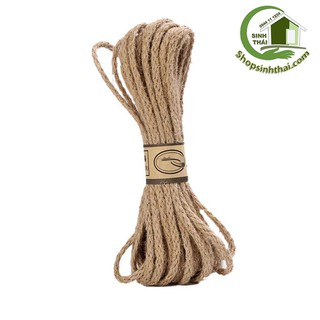 Dây thừng bện, thắt bím - dây gai - dây cói - dây bố thô trang trí handmade - bó 10 mét