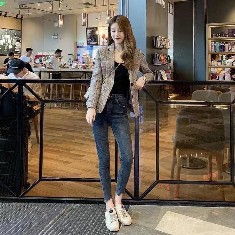 2407BL -Blazer kẻ caro