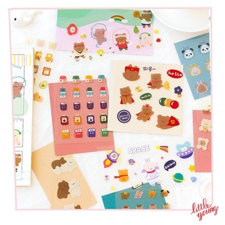 Sticker gấu nhỏ phong cách Hàn quốc trang trí dễ thương Bear sticker