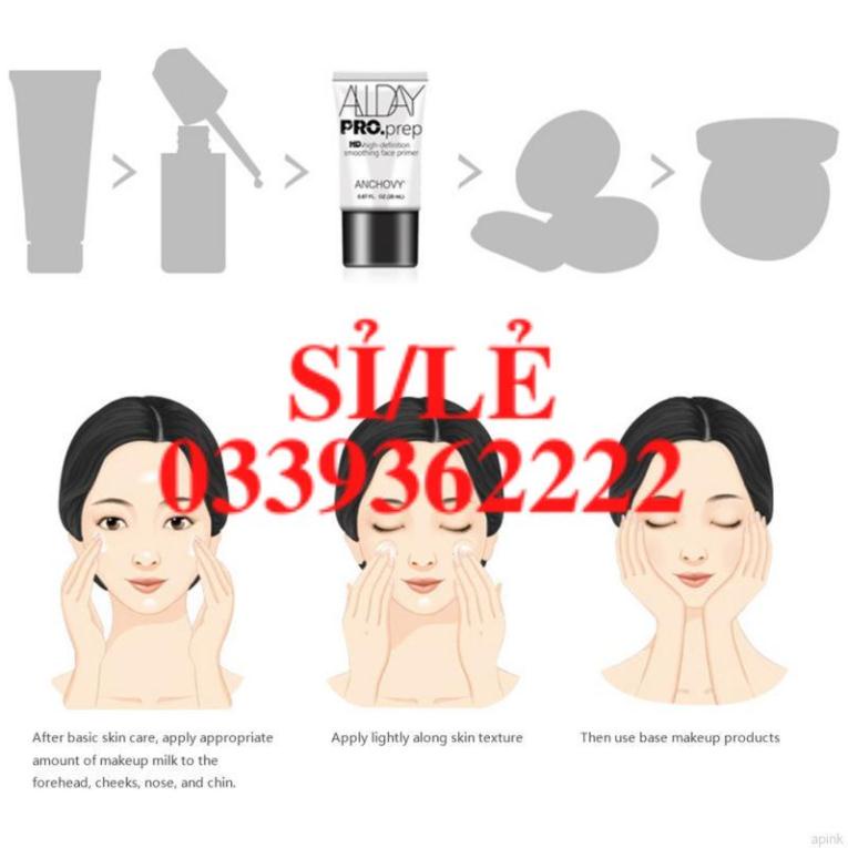 [Hàng mới về] Kem lót trang điểm dưỡng ẩm che khuyết điểm làm sáng màu da dung tích 20ml