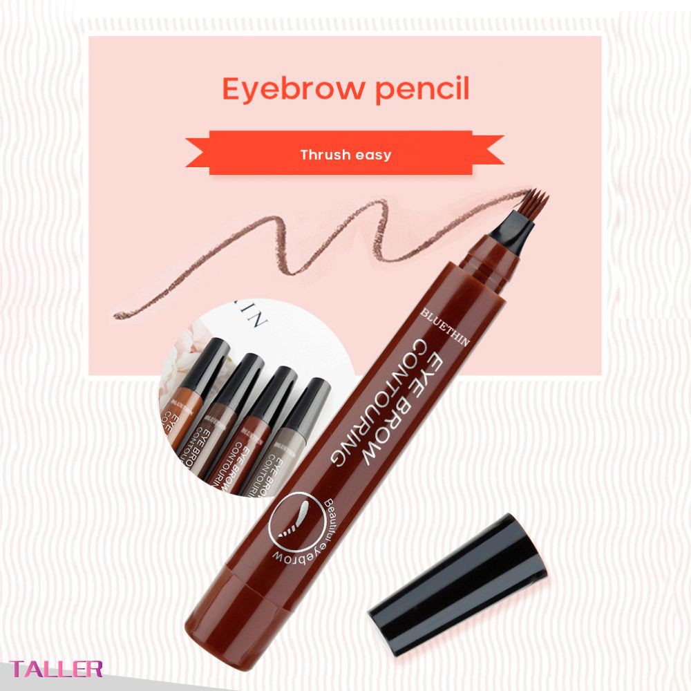 (Hàng Mới Về) Bút Kẻ Lông Mày Dạng Lỏng Chống Thấm Nước Thiết Kế 4 Ngòi Độc Đáo | BigBuy360 - bigbuy360.vn