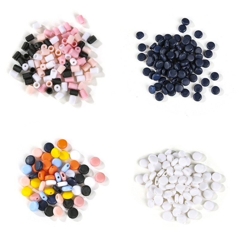 Set 100 nút silicone gắn dây khẩu trang nhiều màu chống trượt có thể điều chỉnh kích thước #50