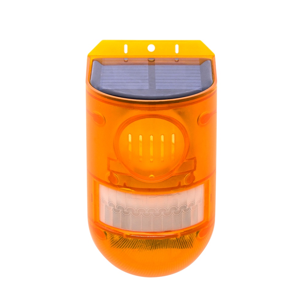 🔥🔥🔥Quality Solar Alarm Light Wireless IP65 Motion Sensor Outdoor Garden Security Lamp 110 Decibels Siren Strobe Security Alarm Solar Sound Warning Light