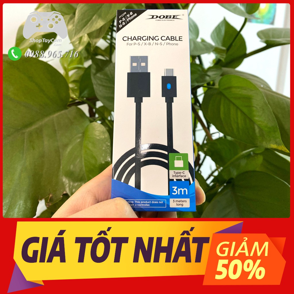 Cáp Cable Sạc USB Type-C Cho Tay Cầm PS5 Dualshock 5 / Xbox One X Chuẩn Hàng Xịn Kết Nối PC Laptop | TOP BÁN CHẠY