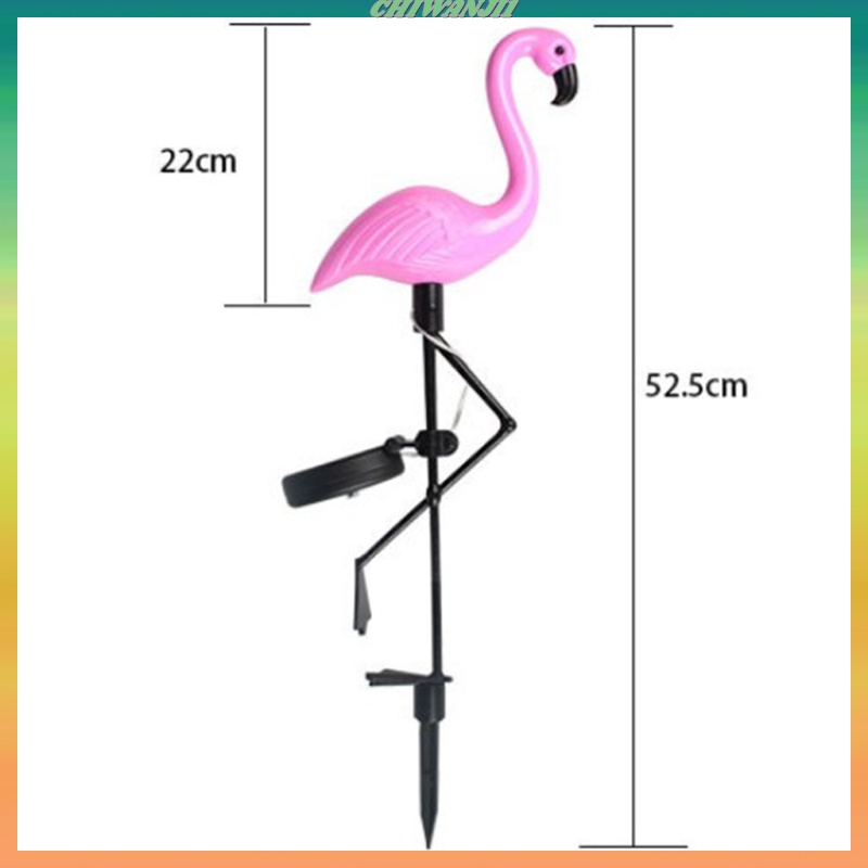 [CHIWANJI1]1 Solar Flamingo Garden LED Light Outdoor Waterproof Bird Landscape Lamp