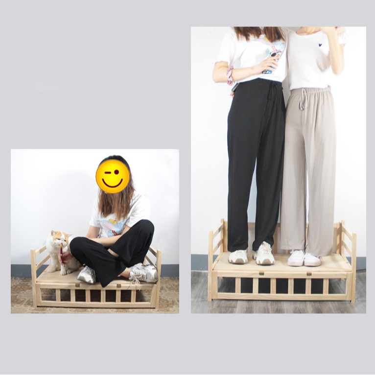 Giường cũi gỗ cho chó/ mèo