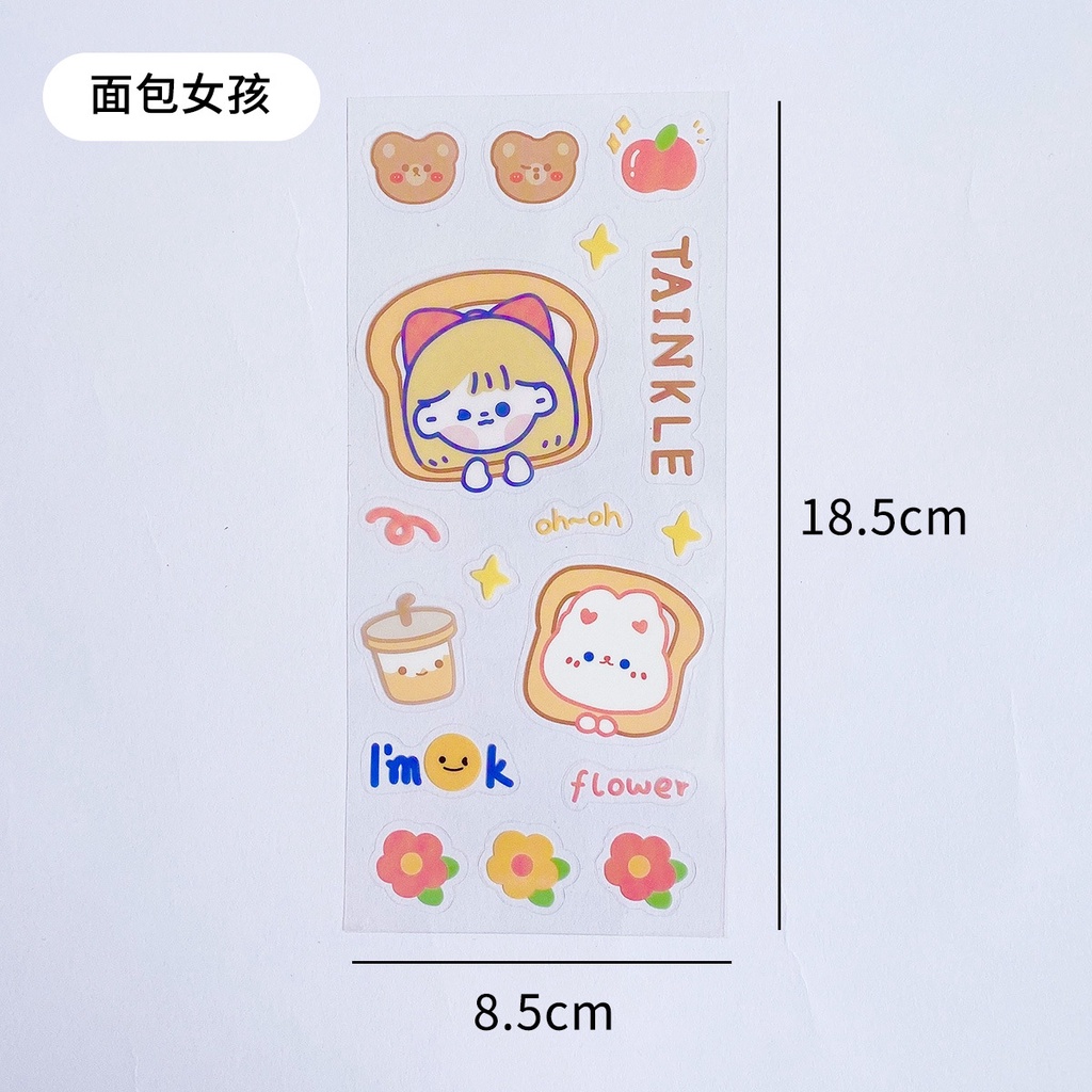 Sticker Hoạt Hình Dễ Thương, Sticker Dán Điện Thoại, Laptop
