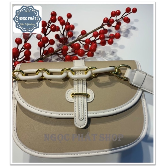 Túi Xách Nữ KHÓA NỊT Cao Cấp - Hàng Quảng Châu- Đeo chéo hoặc kẹp nách
