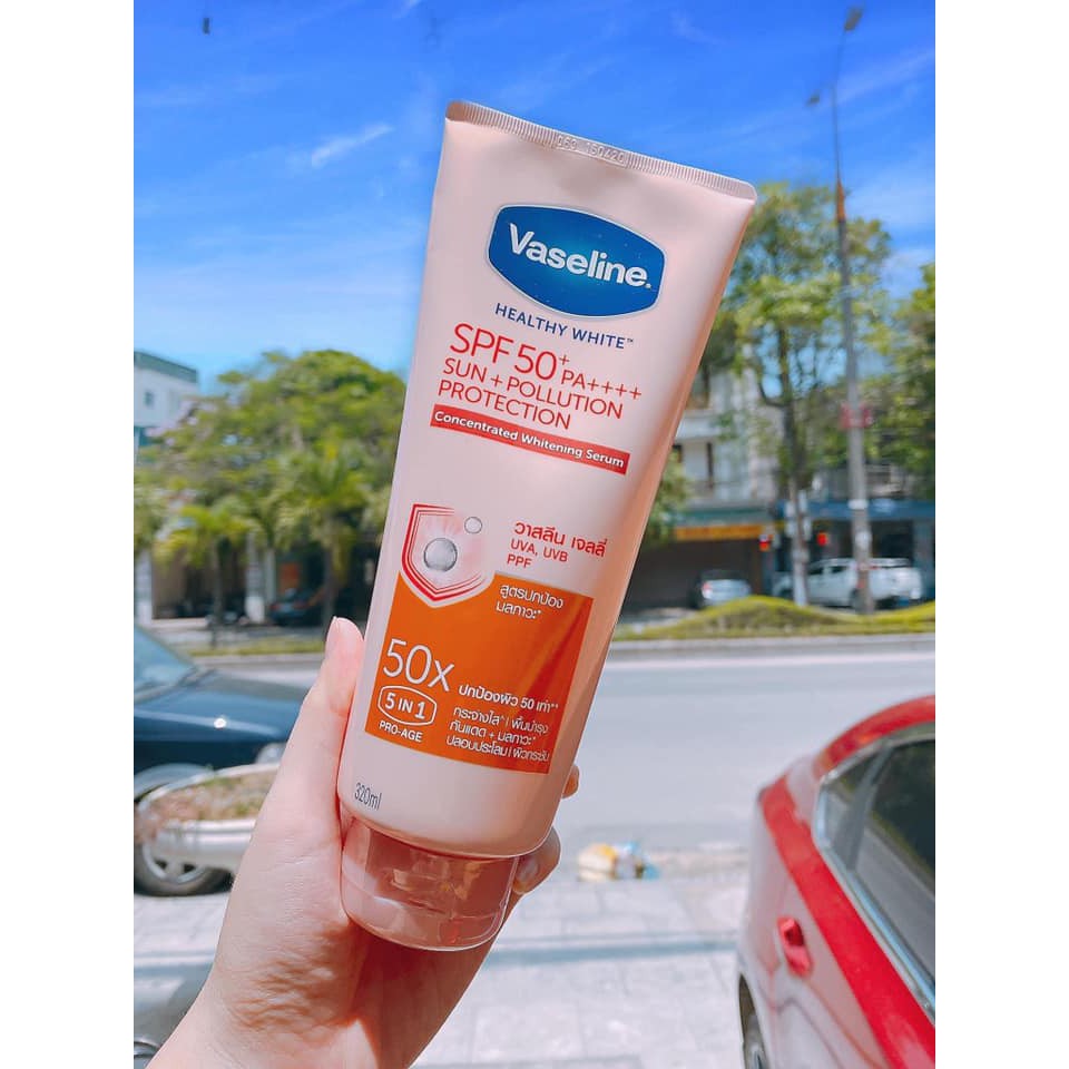 [Thái Lan - 320ml] Dưỡnh thể trắng da Vaseline 50x Spf 50++