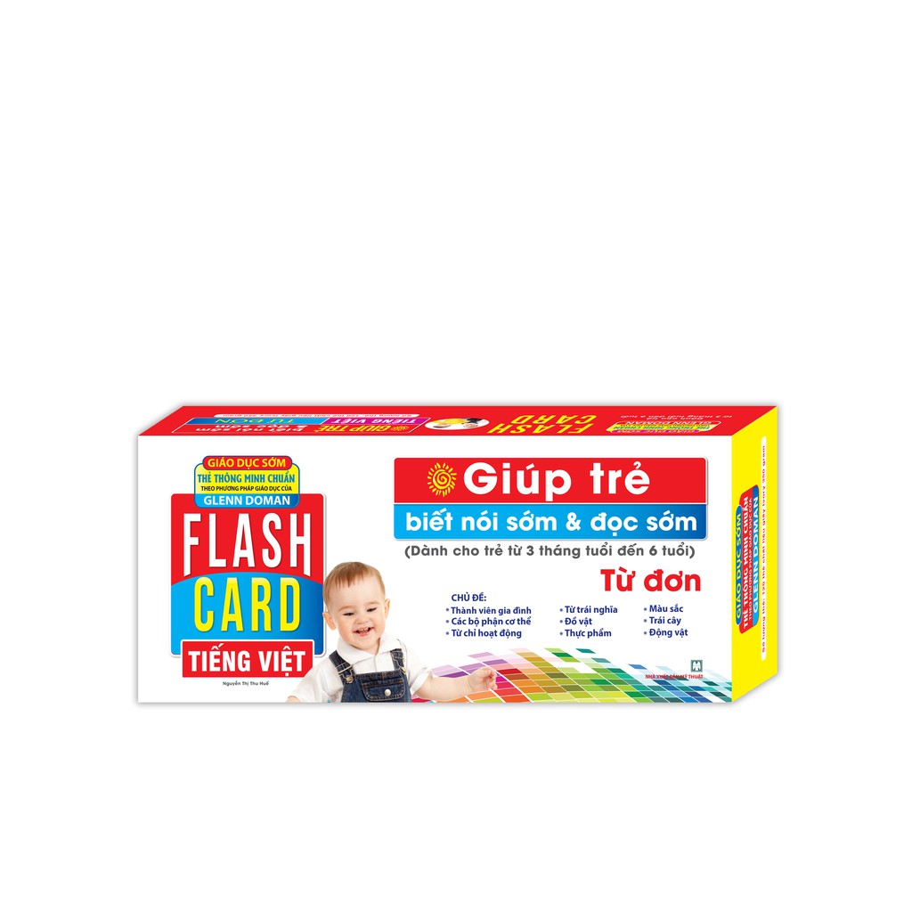 Sách - Flashcards Tiếng Việt – Từ đơn (Giáo dục sớm thẻ thông minh chuẩn theo phương pháp giáo dục của GLENN DOMAN)