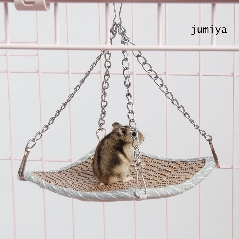 Giường Ngủ Cho Chuột Hamster 4 Mùa Kèm Dây Xích