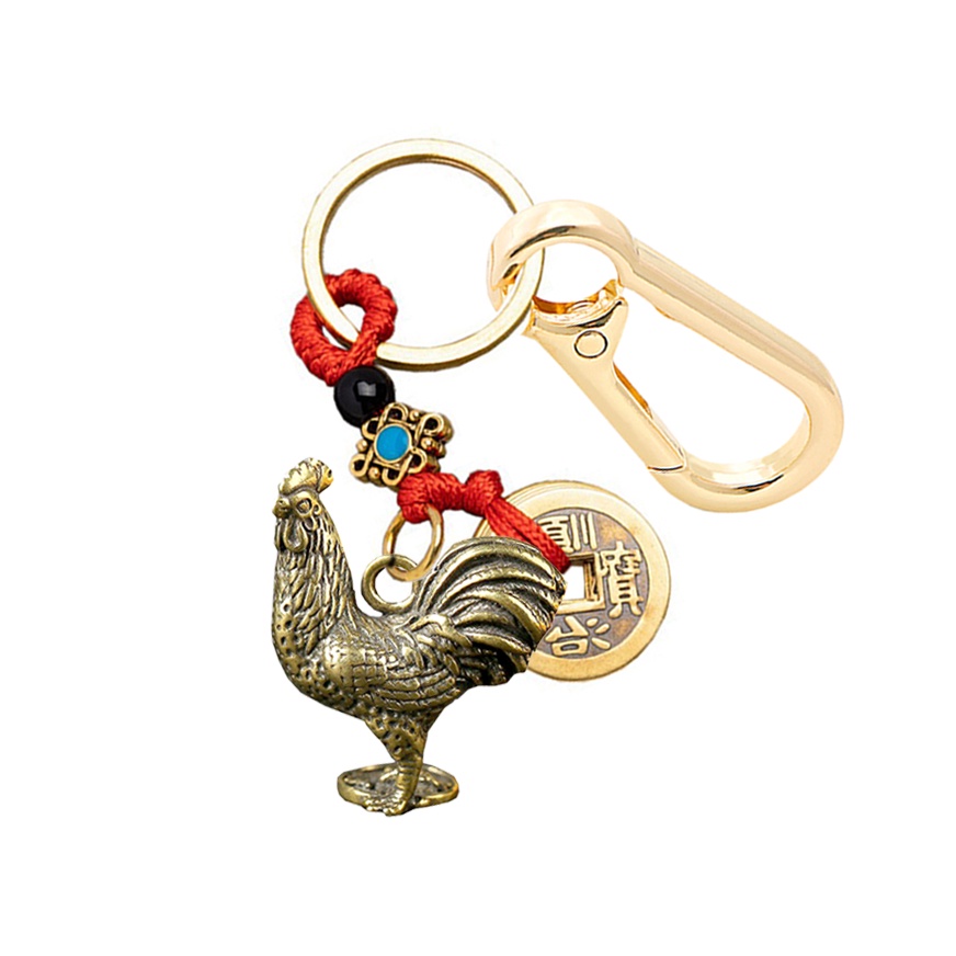 Móc Khoá Đồng Phong Thủy 12 Con Giáp 𝓚𝓞𝓙𝓜𝓐𝓒 - Thập Nhị Địa Chi