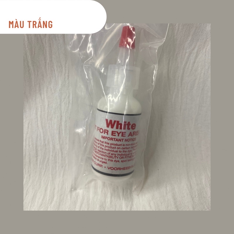 MỰC PHUN XĂM MỸ MÀU TRẮNG