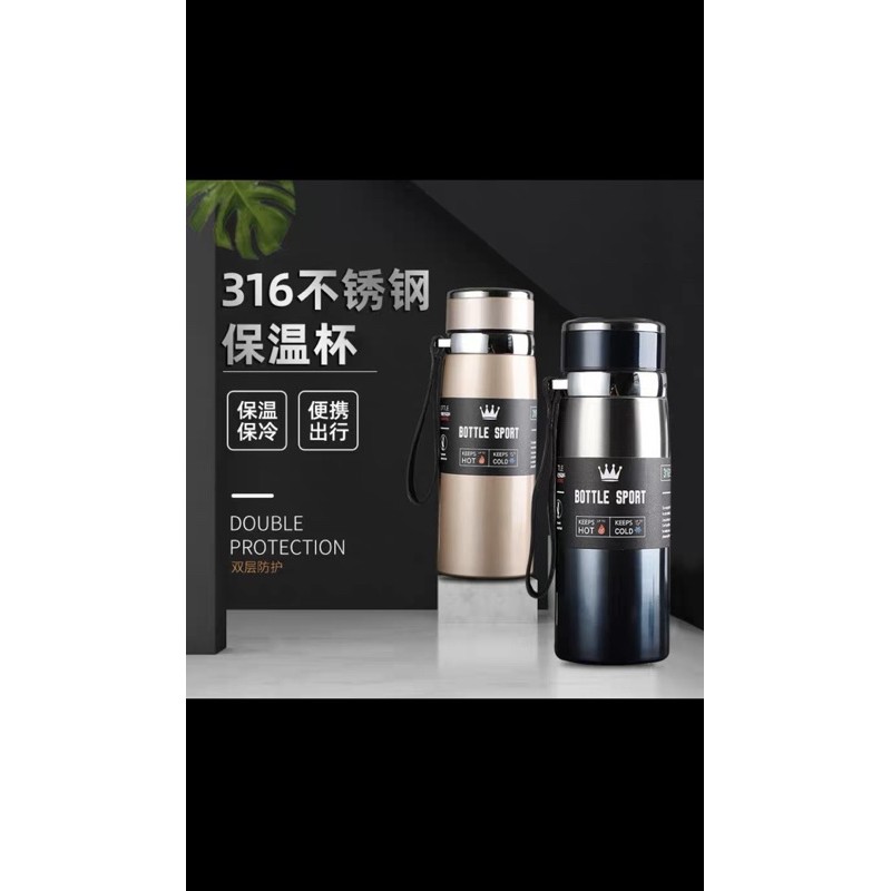 BÌNH GIỮ NHIỆT INOX 304 BOTTLE SORT CAO CẤP 800ml - 1000ml