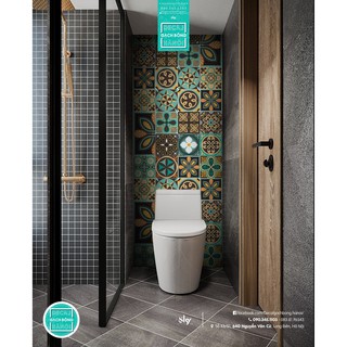 Decal gạch bông trang trí nhà cửa - set India