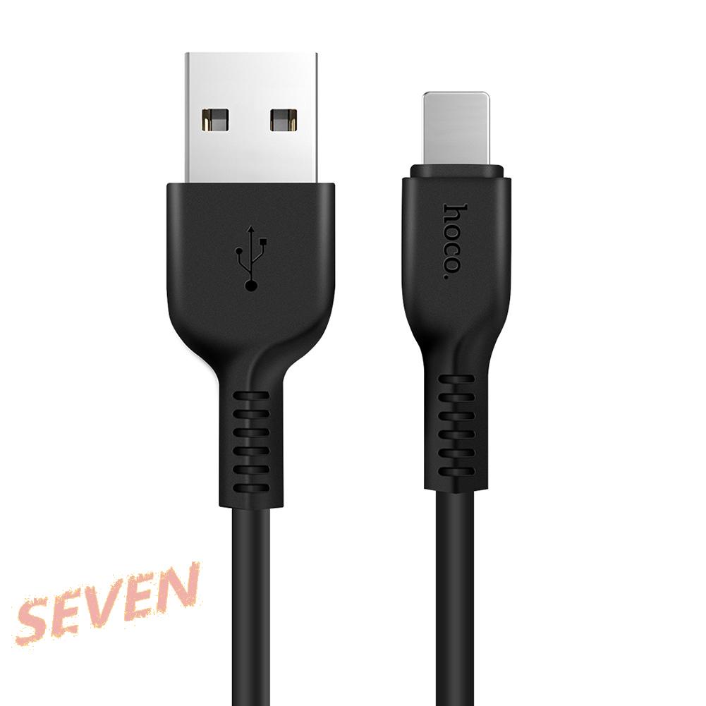 Dây cáp sạc nhanh đồng bộ dữ liệu loại C màu đen cho Apple HOCO X20 2A 212640.01 1m 2022