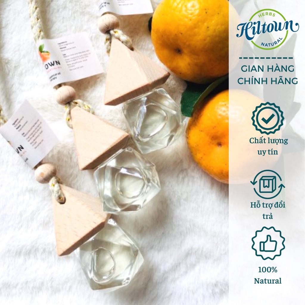 Tinh dầu sả treo xe HILLTOWN, treo tủ quần áo, nhà tắm giúp sát khuẩn, khử mùi