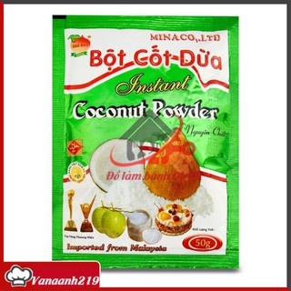 Bột cốt dừa mina gói 50g hàng loại 1 có sẵn