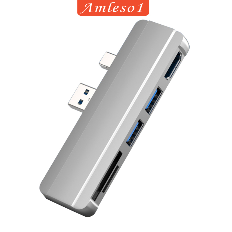 Bộ Chia Cổng Usb 3.0 Amleso1 Cho Máy Tính Pro 4 / 5 / 6 4k Hdmi