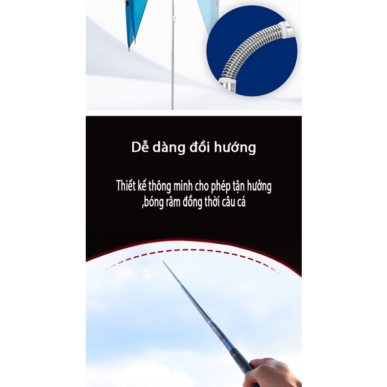 Ô Câu Cá Che Nắng Che Mưa Dù Câu Cá 2 Tầng Dã Ngoại Cao Cấp