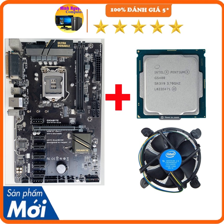 Main H110 d3a Gigabye mod chạy i3-9100F (đã qua sử dụng)