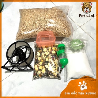 Combo phụ kiện đơn giản nuôi hamster mix lồng kính hoặc thùng nhựa  - PE thumbnail
