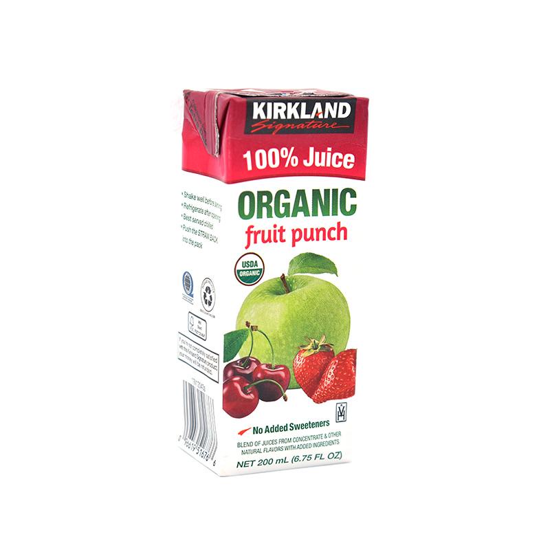 Nước ép trái cây hữu cơ Kirkland 200ml  - USDA