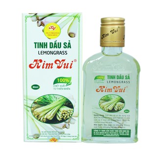 Tinh dầu sả Kim Vui 80ml, dùng xông đuổi muỗi, đuổi côn trùng, chùi sàn nhà, khử trùng nhà cửa