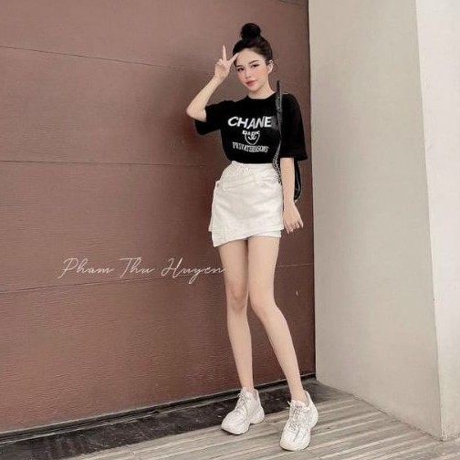 Chân váy kaki đắp chéo cao cấp 2 nút #U-NG# | BigBuy360 - bigbuy360.vn