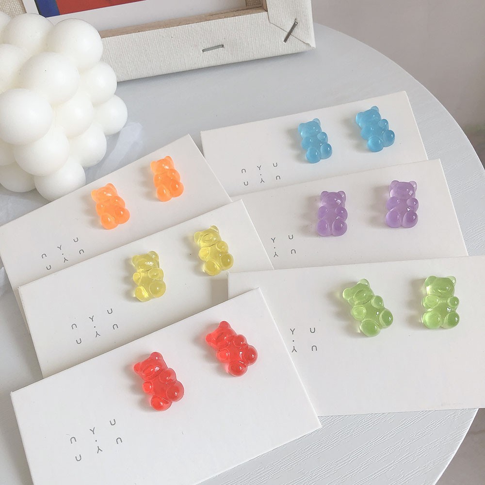 Bông Tai Hình Gấu Dễ Thương Cho Nữ