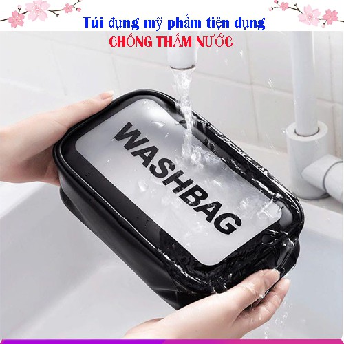 Túi Đựng Mỹ Phẩm, Đồ Trang Điểm Du Lịch, Washbag Trong Suốt - Chống Nước