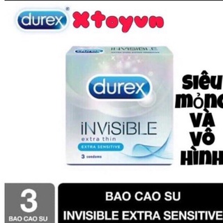 bao cao su durex(siêu siêu mỏng) hộp 3 chiếc