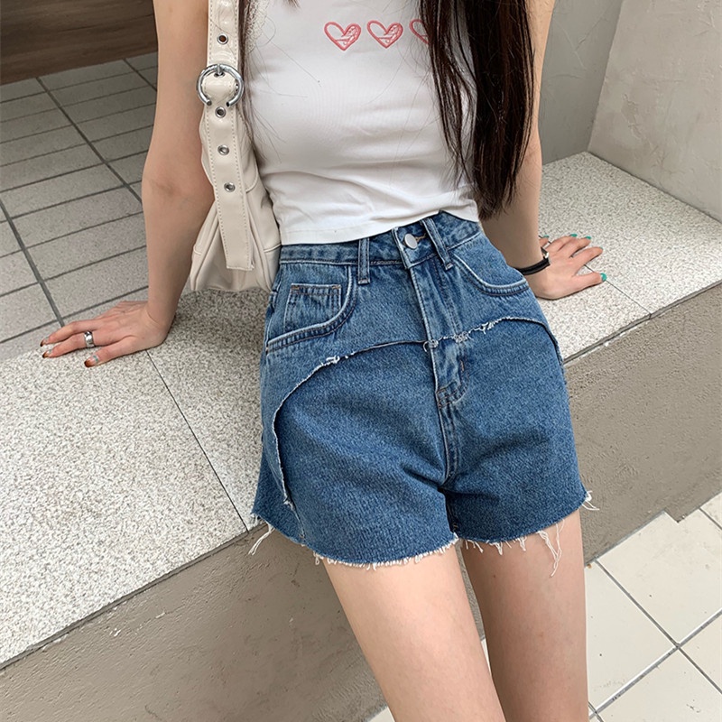 Quần Short Denim Nữ Ống Rộng Thời Trang