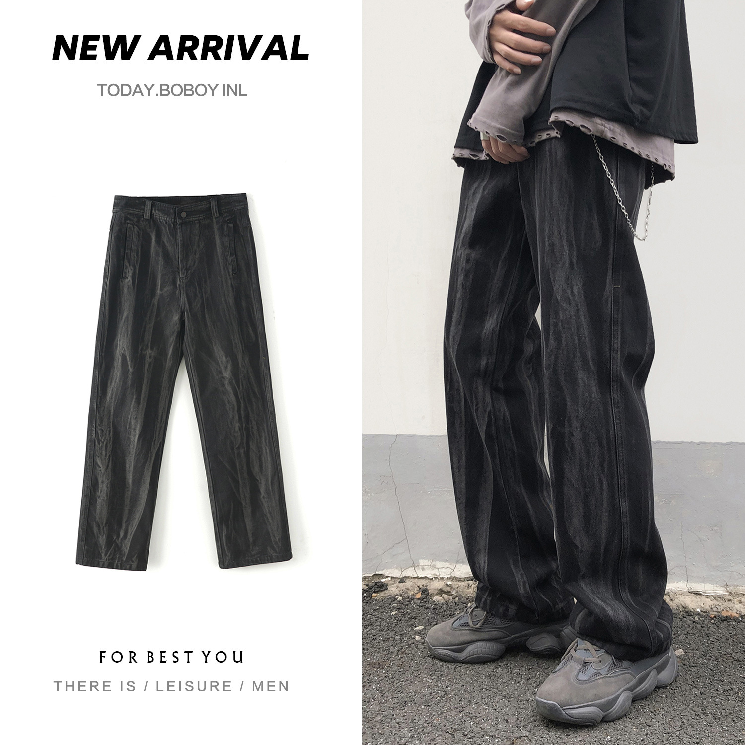 Quần Dài Ống Rộng Phong Cách Hiphop Đường Phố Cá Tính Dành Cho Nam | BigBuy360 - bigbuy360.vn