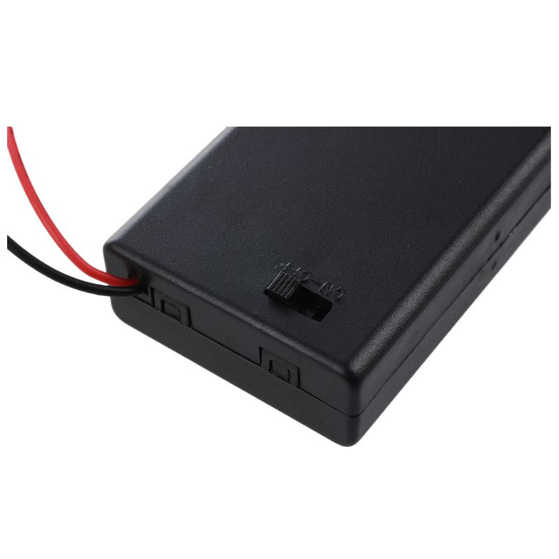 2 chiếc 3 x Hộp đựng pin AAA 4.5V Hộp đựng có dây BẬT-TẮT Công tắc w Nắp đậy