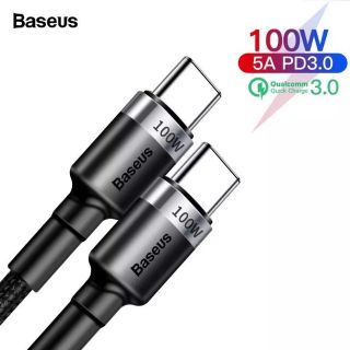 Cáp sạc nhanh type c to type c công suất 100w baseus dài 2m