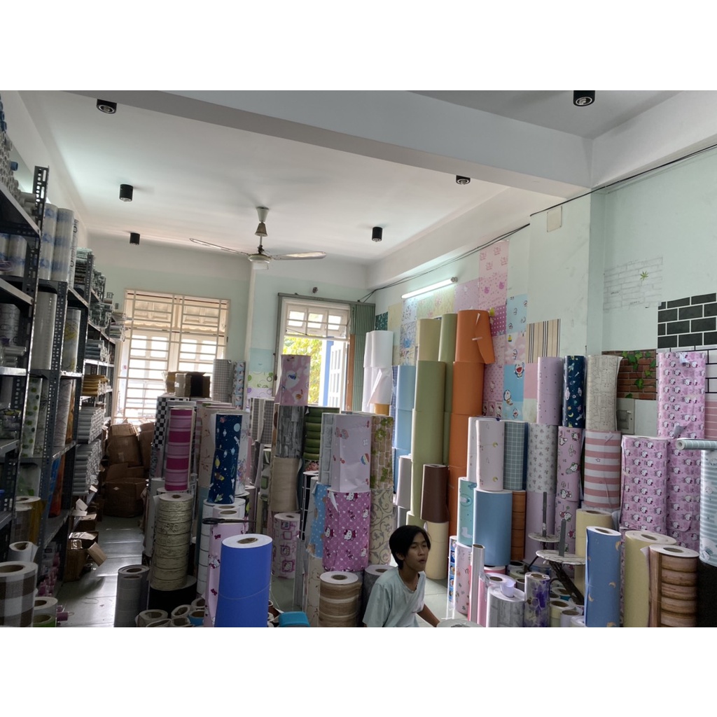 Decal giấy dán tường lẻ mét bán thanh lý khổ 45cm keo sẵn  TL001