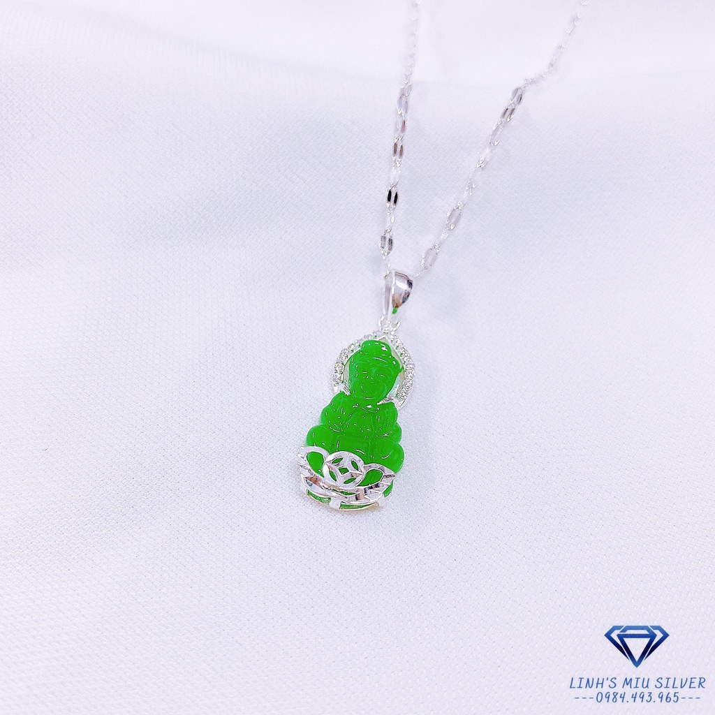 Dây chuyền nữ bạc ta mặt phật LINH MIU SILVER