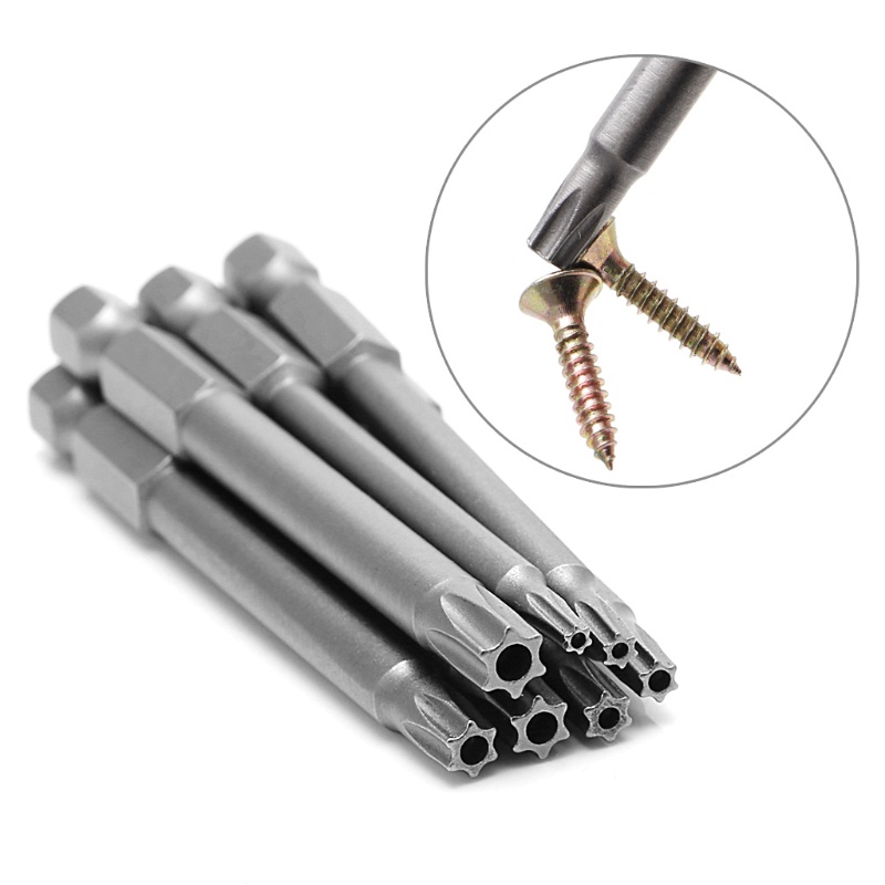 Bộ 7 tua vít T8-T30 từ tính đầu lục giác 1/4 inch độ chính xác cao chuyên dụng