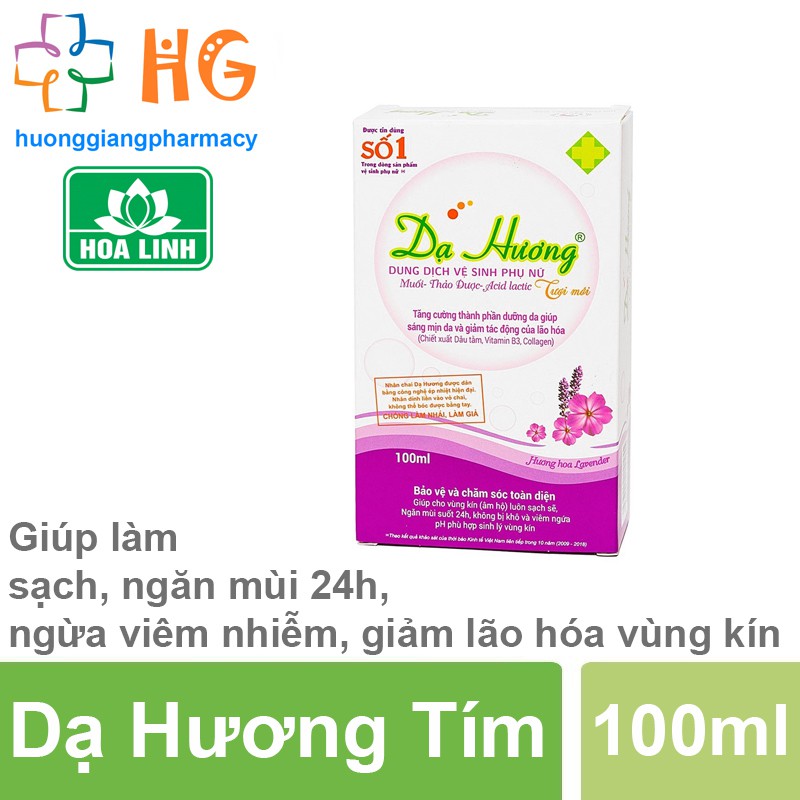 Dùng dịch vệ sinh phụ nữ Dạ Hương (Chai 100ml)