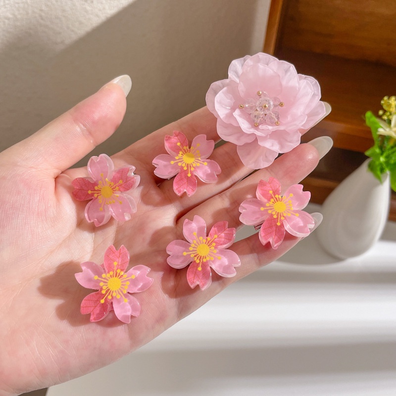 Kẹp Tóc Hình Hoa Mini Thời Trang Hàn Quốc Cho Nữ