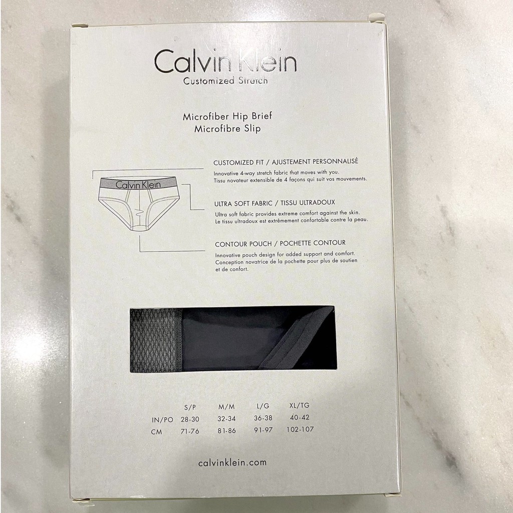 Quần lót nam Calvin Klein Customized Stretch Micro Hip Brief - Grey Sky